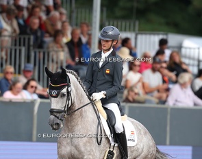 Alejandro Oliva and Dintel at the 2025 World Young Horse Championships :: Photo © Astrid Appels