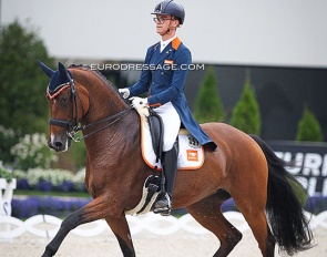 Marten Luiten and Fyona at the 2021 CDIO-YR Aachen :: Photo © Astrid Appels