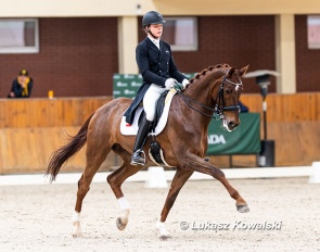 Filip Kowalski and Bel Fleur at the 2022 CDI Zakrzow :: Photo © Lukasz Kowalski