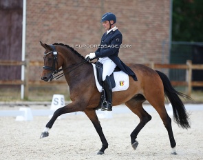 Jeroen Devroe and Fiderprincess at the 2023 CDI Grote Brogel :: Photo © Astrid Appels