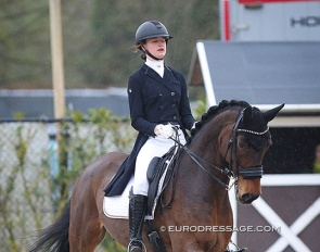 Emma Lienert and Intendro A van de Nachtegaele at the 2023 CDI Sint-Truiden :: Photo © Astrid Appels