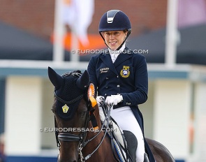 Vendela Eriksdotter Rubin in Diploid at the 2023 World Young Horse Championships :: Photo © Astrid Appels