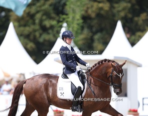 Jessica Lynn Thomas and So Special at the 2025 World Young Horse Championships :: Photo © Astrid Appels