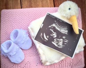 Melissa Galloway and her husband Lachy will be welcoming their first child in May