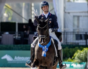 Christian Simonson and Indian Rock win the 2025 CDI-W Wellington :: Photo © Lily Forado