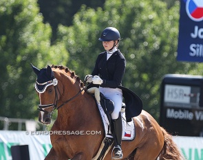 Johana Vasaryova and Silky Moves at the 2021 CDIO-JR Hagen :: Photo © Astrid Appels