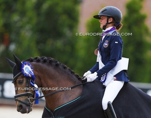 Ronja Kardos and Nice One at the 2024 European Pony Championships :: Photo © Astrid Appels