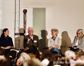 The Burgtagung podium in 2026: Anja Beran, Martin Plewa, Uta Gräf and moderator Brigitte Seidler :: Photo © Silke Rottermann