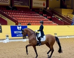 Rebecca Mauléon and Johnnie Walker at the 2026 CDI Flyinge