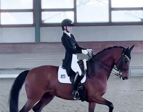 Lucie-Anouk Baumgürtel and First Vienna at the 2026 Piaff Forderpreis selection trial in Warendorf
