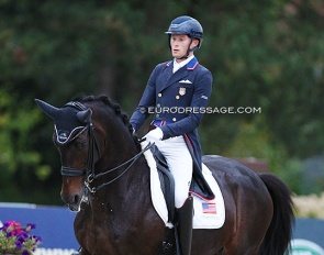 Benjamin Ebeling and Illuster van der Kampert at the 2021 CDI Verden :: Photo © Astrid Appels