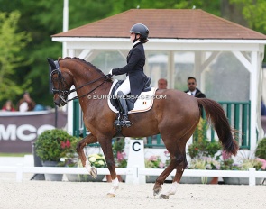 Charlotte Defalque on Botticelli at the 2024 CDIO Compiegne :: Photo © Astrid Appels