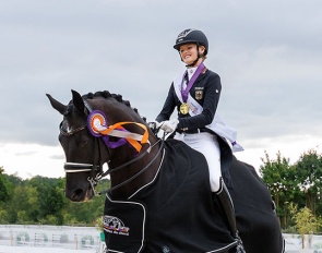 Viktoria von Braunmühl on First Class at the 2025 European Junior Riders Championships :: Photo © Libby Law