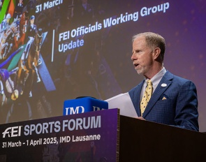Mark Samuel at the 2025 FEI Sports Forum in Lausanne :: Photo © FEI/Germain Arias-Schreiber