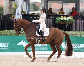 Laine Ashker and Zeppelin at the 2025 CDI-W Palm Beach Derby :: Photo © Astrid Appels