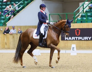 Fiona Bigwood and Donna Bella at the 2026 CDI Hartpury :: Photo © Kevin Sparrow