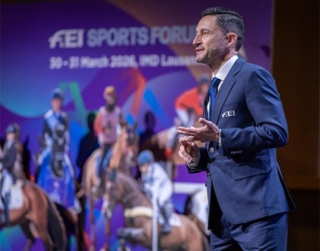 François Vergnol, FEI Executive Director, Commercial, Marketing & Communications, presented the FEI Marketing & Communications Strategy 2026-2030 to the FEI Sports Forum 2026. © FEI/Germain Arias-Schreiber