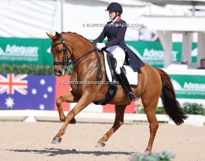 Brittany Fraser-Beaulieu and Jaccardo at the 2026 CDI-W Wellington :: Photo © Astrid Appels