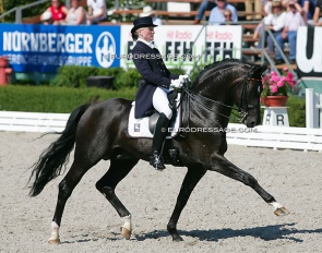 Sophie Holkenbrink and Show Star at the 2010 European Junior Riders Championships :: Photo © Astrid Appels