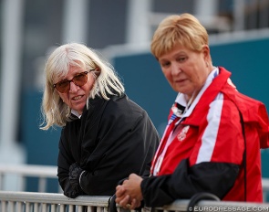 Dr. Uschi Barth and former OEPS president Sissy Max-Theurer at the 2024 Paris Olympics :: Photo © Astrid Appels