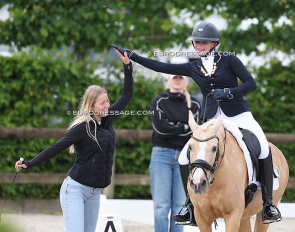 Dutch pony rider Noel Albers on Sunny Boy at the 2025 CDI Lier :: Photo © Astrid Appels