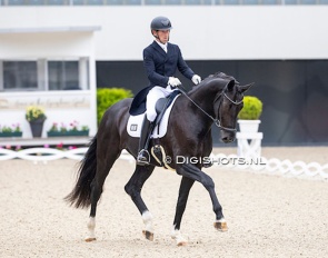 Warwick McLean and Abtwald's Götterfunke at the 2026 Aachen Dressage Days :: Photo © Digishots