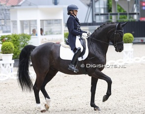 Constance Menard on Friedrich Schiller at the 2026 Aachen Dressage Days :: Photo © Digishots