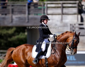 Rachel Bastady and Quintesse (by Quaterback x Silvio) at the 2026 CDIO Fontainebleau :: Photo © Astrid Appels