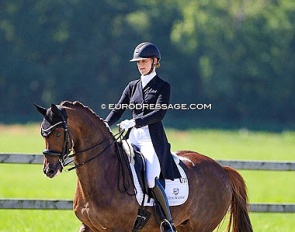 Jeanine Nekeman and Ferrari at the 2022 CDI Meerle :: Photo © Astrid Appels