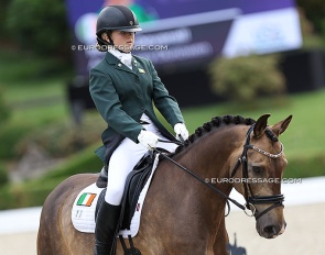 Irish junior rider Maeve Deverell on Annaharvey Dunowen, here at the 2023 European Children Championships :: Photo © Astrid Appels