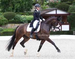 Katja Lembacher and Horizont at the 2023 European Junior Riders Championships :: Photo © Astrid Appels