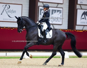 Alessa Maass on Descolari at the 2024 CDI Kronenberg Indoor :: Photo © Astrid Appels