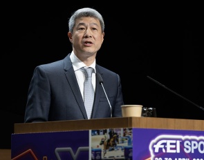 Jack Huang at the 2024 FEI Sports Forum in Lausanne :: Photo © FEI