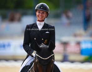 Jessica von Bredow-Werndl leaving the CDIO Aachen arena in 2025 :: Photo © Astrid Appels