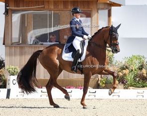 Sofie Lexner and Inoraline W at the 2025 European Championships :: Photo © Astrid Appels