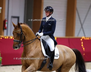 Imke Schellekens-Bartels and Honoré at the 2025 CDI Kronenberg Indoor :: Photo © Astrid Appels