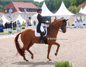 Semmieke Rothenberger and Farrington at the 2026 German Championships :: Photo © Barbara Schnell