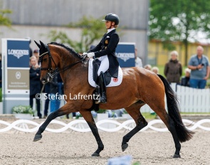 Jessica von Bredow-Werndl and Times Kismet at the 2026 German Championships in Balve :: Photo © Stefan Lafrentz