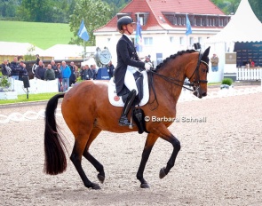 Jessica von Bredow-Werndl and Times Kismet at the 2026 German Championships :: Photo © Barbara Schnell