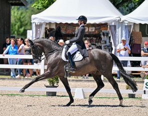 Charlotta Rogerson and Bonheur de la Vie at the 2026 Swiss Championhips