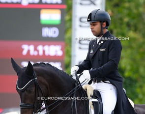 Anush Agarwalla and Straight Horse Floriana at the 2026 CDIO Lier :: Photo © Astrid Appels