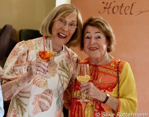Angelika Fromming and Ruth Klimke at Fromming's 85th birthday party in Warendorf :: Photo © Silke Rottermann