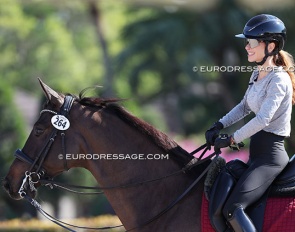 Patricia Ferrando and Fan Amour at the 2026 Global Dressage Festival :: Photo © Astrid Appels