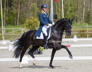 Diederik van Silfhout and Dante US at the 2023 CDI Exloo :: Photo © Digishots