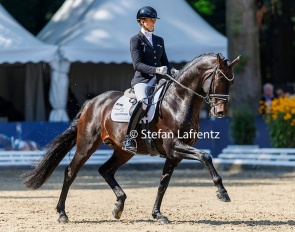 Leonie Richter and Globall at the 2025 Bundeschampionate :: Photo © Stefan Lafrentz