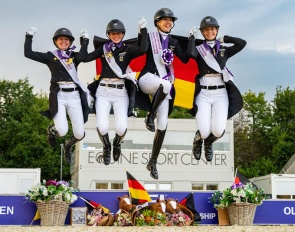 The German team won gold at the 2026 European Junior Riders Championships :: Photos © Lukasz Kowalski
