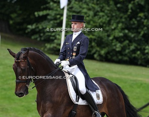 Annabel Frenzen and Cristobal at the 2011 European Young Riders Championships :: Photo © Astrid Appels