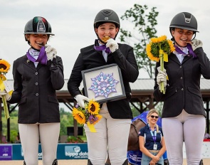 Children individual podium: Morales, Hermann, Gauthier :: Photo © US Equestrian