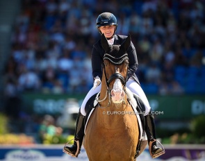 Diana Porsche on Imhotep at the 2026 World Championships :: Photo © Astrid Appels
