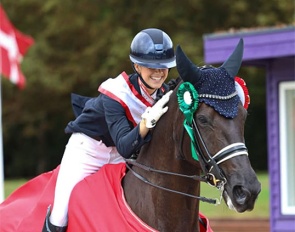 Ida Bøllingtoft Asmussen and Gozzip win the junior division at the 2026 Danish Junior/Young Riders Championships :: Photo © Ridehesten